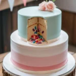 gender reveal cake