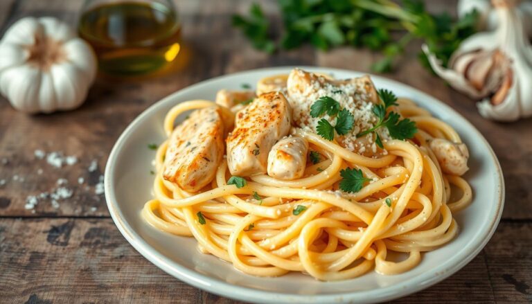 Garlic Parmesan Chicken Pasta