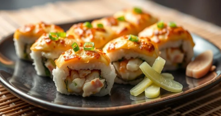 Step-by-step guide to making perfect baked crab sushi at home with a delicious Japanese-American fusion