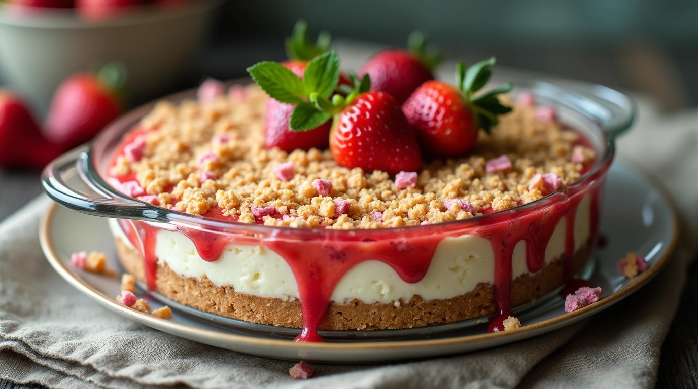 Strawberry Crunch Cake