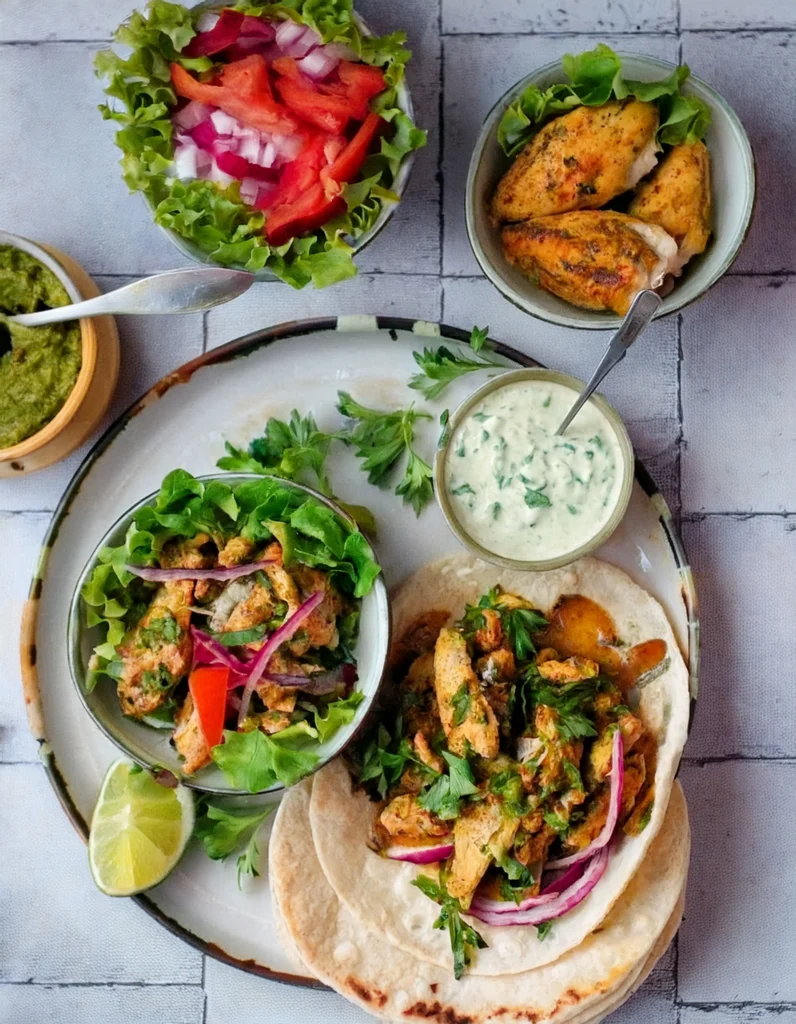Air Fryer Chicken Shawarma
