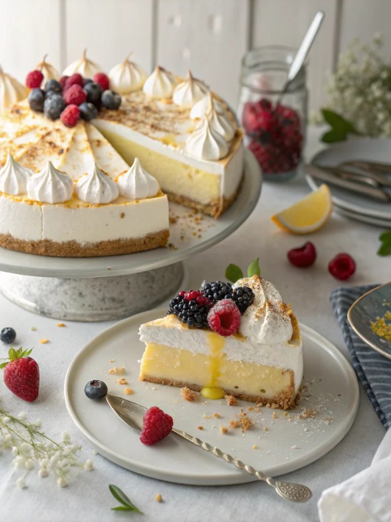 lemon meringue cheesecake