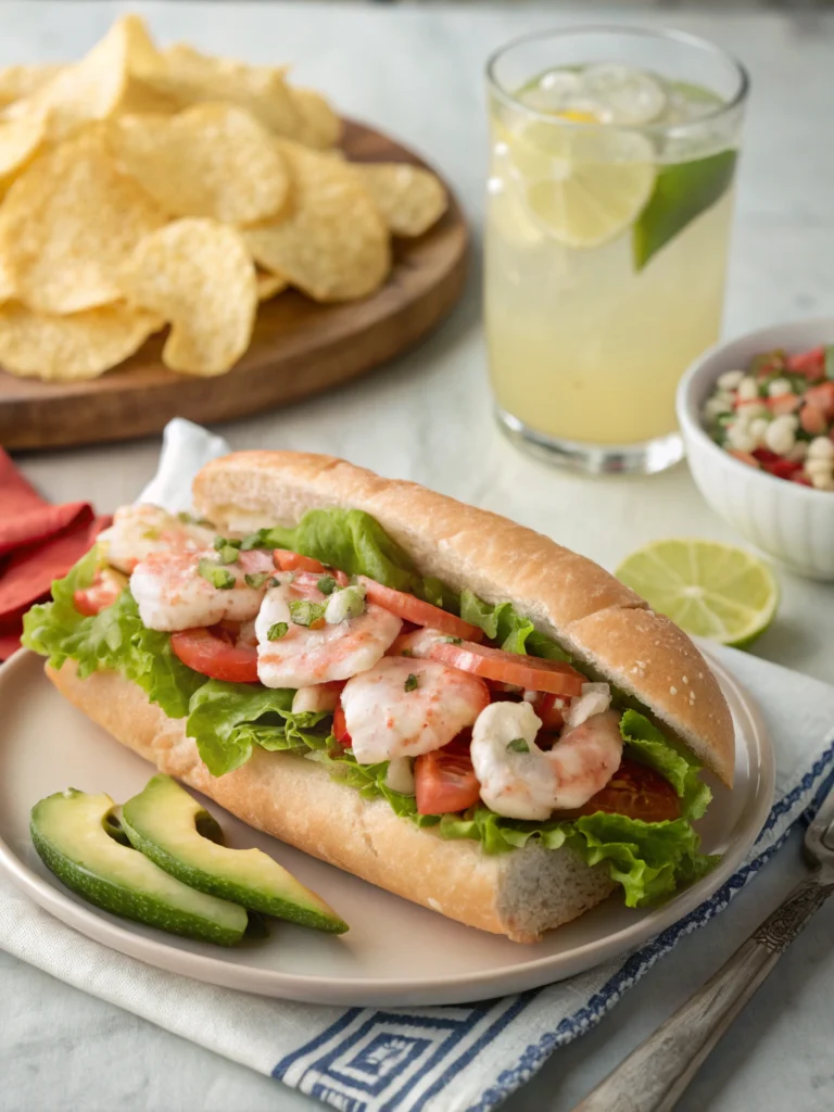 shrimp salad sandwich