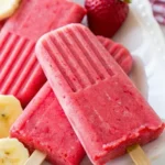 Strawberry Banana Popsicles