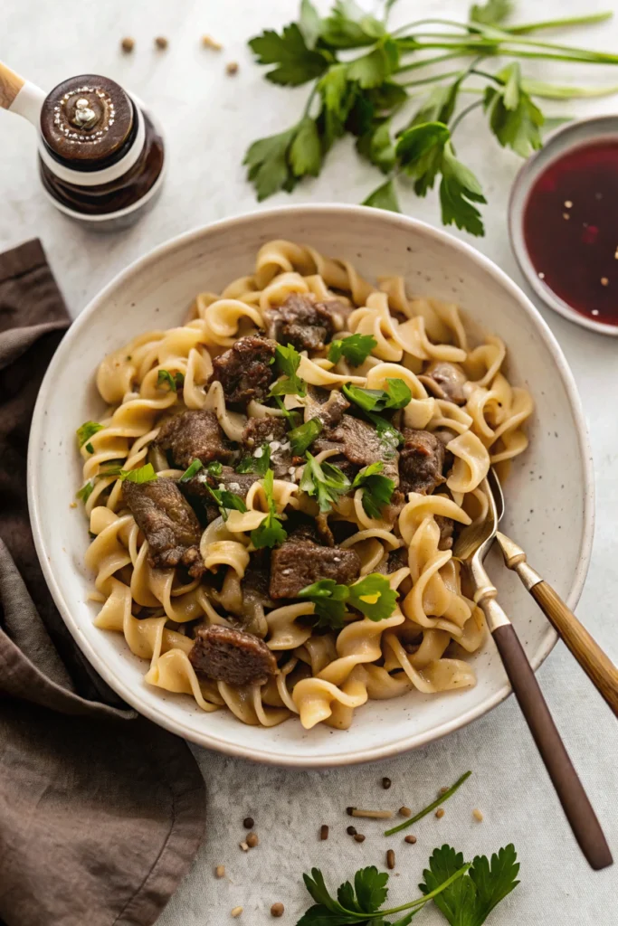 Beef and Noodles