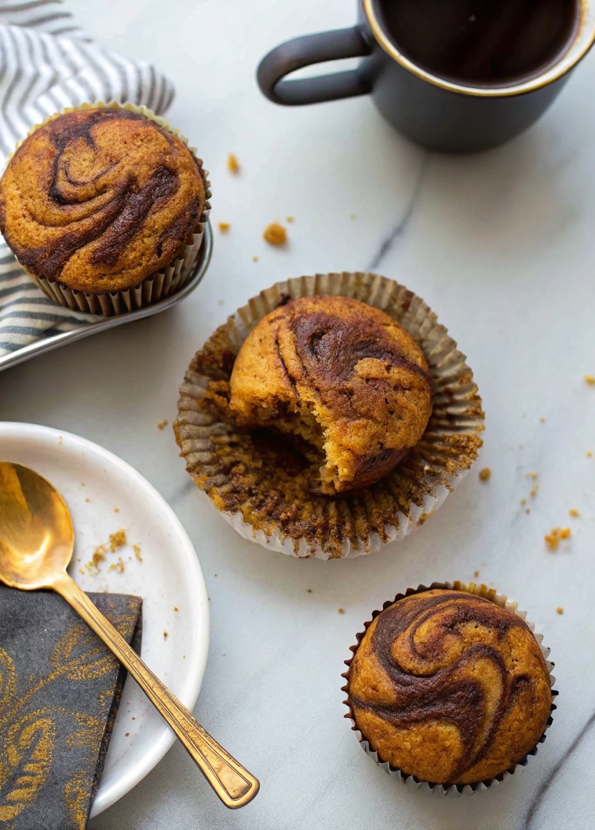 Pumpkin Nutella Muffins