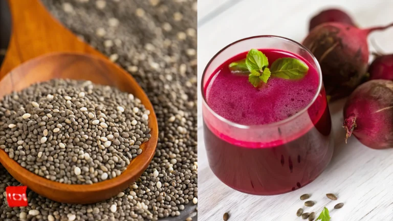 Beetroot Juice and Chia Seeds