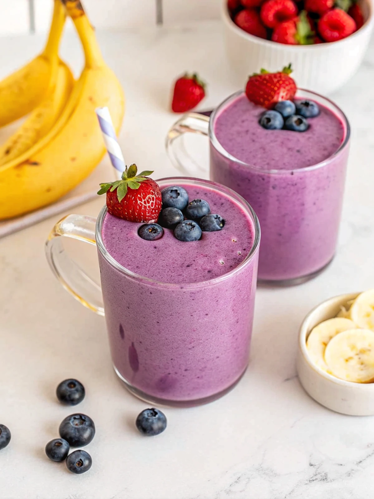 Banana Berry Protein Smoothie