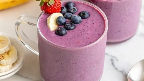 Banana Berry Protein Smoothie