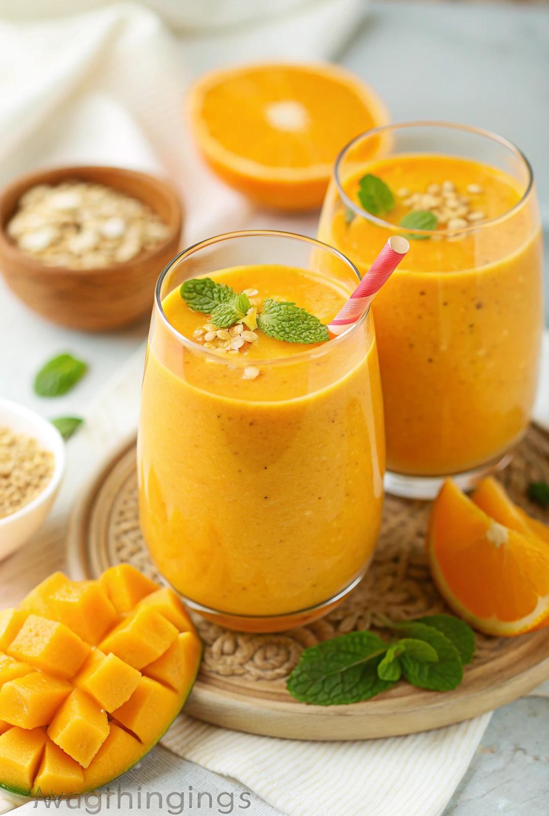 High-Protein Orange-Mango Smoothie