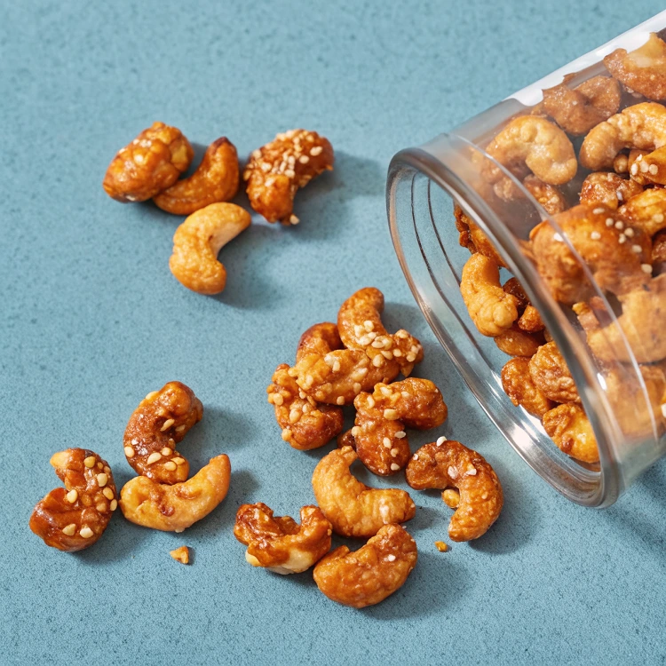 Healthy Sesame Honey Roasted Cashews No Sugar