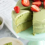 healthy matcha cake