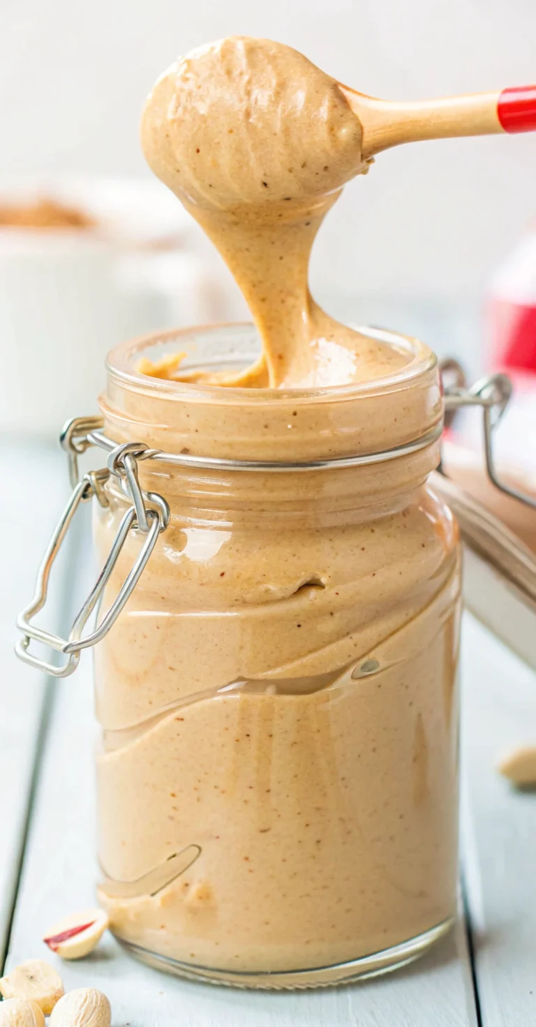 Healthy Homemade Low-Calorie Peanut Butter