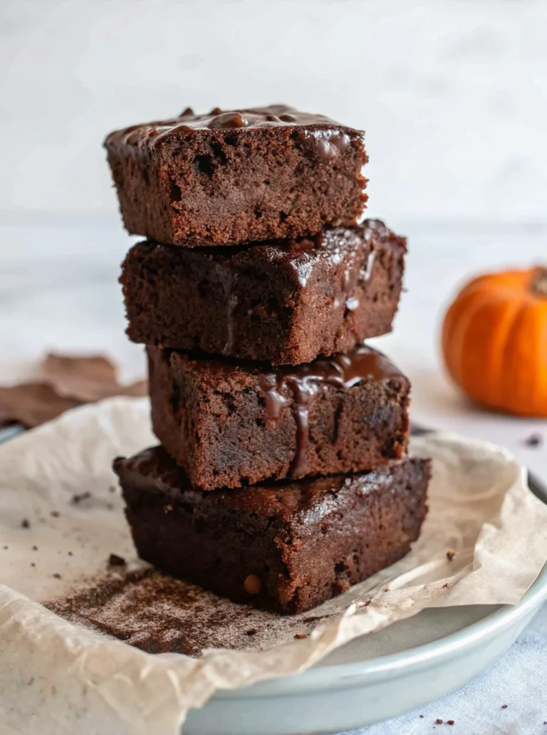 Healthy Pumpkin Brownies