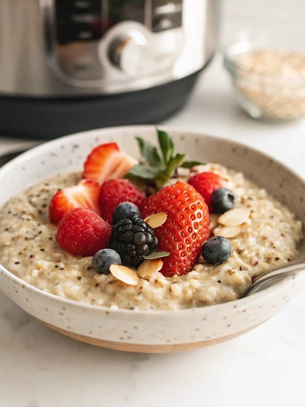 Overnight Vanilla Maple Steel-Cut Oats