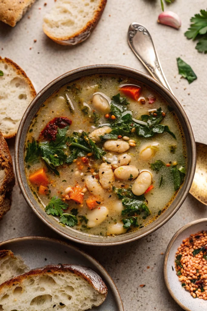 Tuscan White Bean Soup with Kale