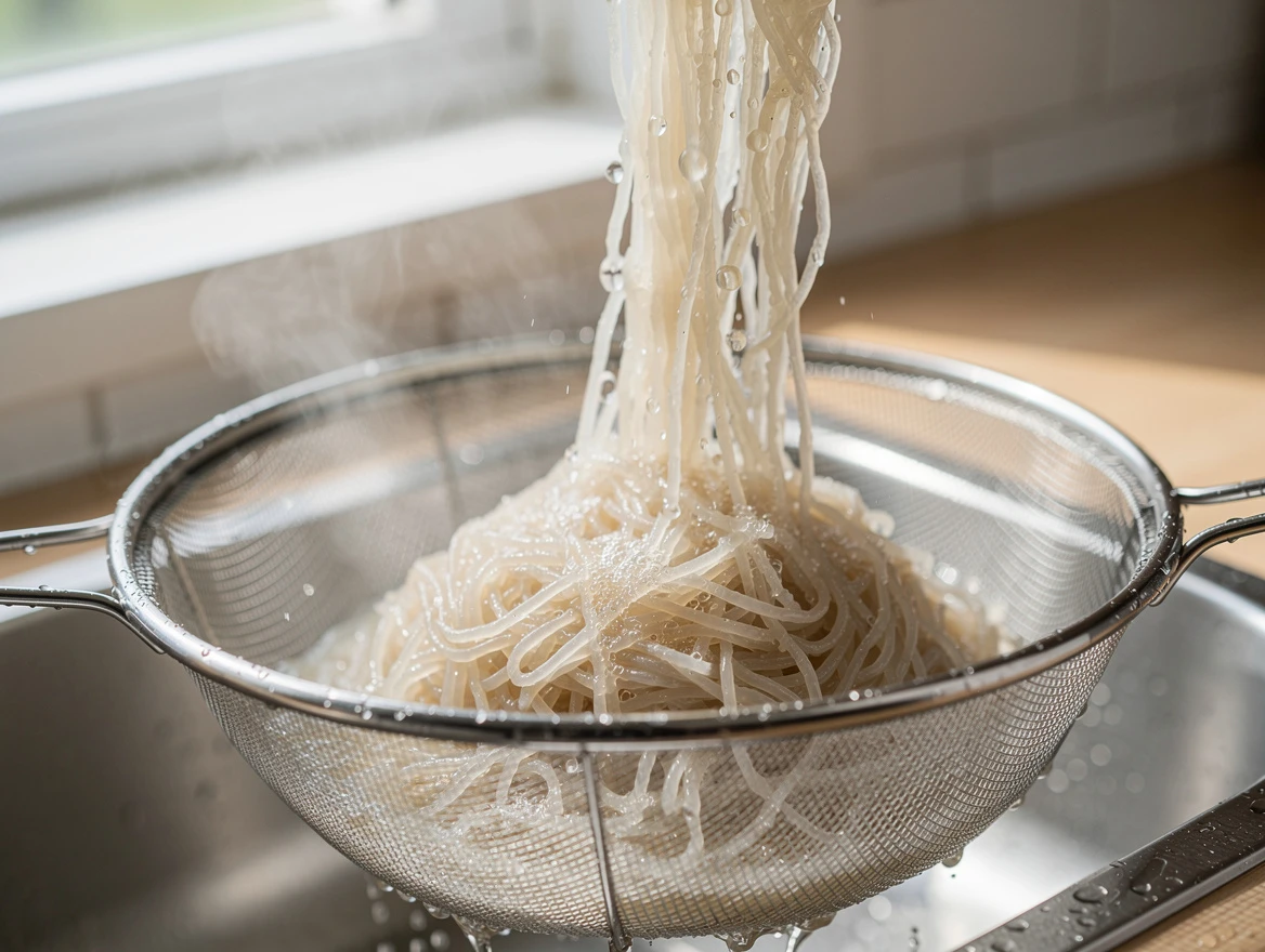 Delicious low-carb ramen showing noodles, broth, and fresh vegetables