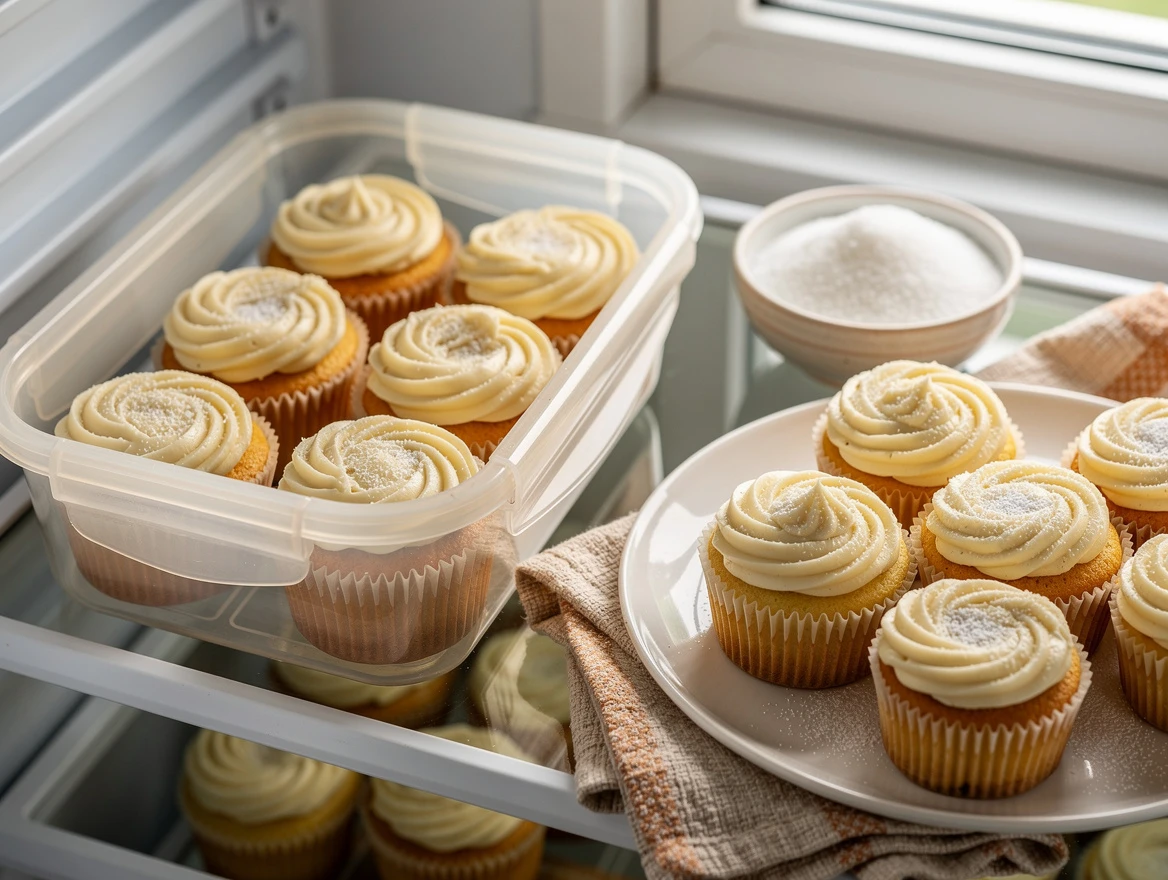Ingredients for healthy low carb cupcakes including almond flour, coconut oil and eggs
