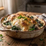 Creamy Chicken with Spinach & Mushrooms
